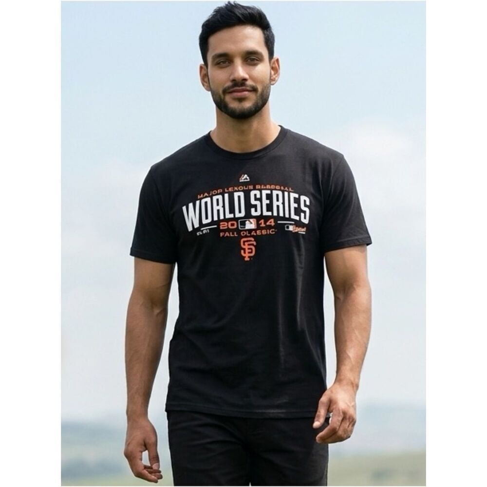 EUC - 2014 World Series San Francisco Giants Black Tee - MLB- Size Large